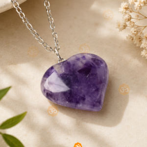 Amethyst Big Heart Pendant