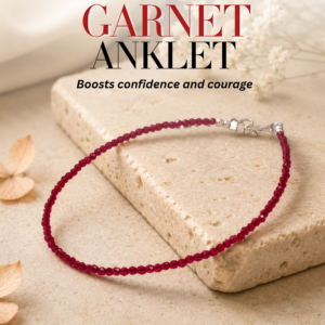 Garnet Anklet for Women