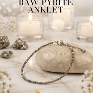 Raw Pyrite Anklet