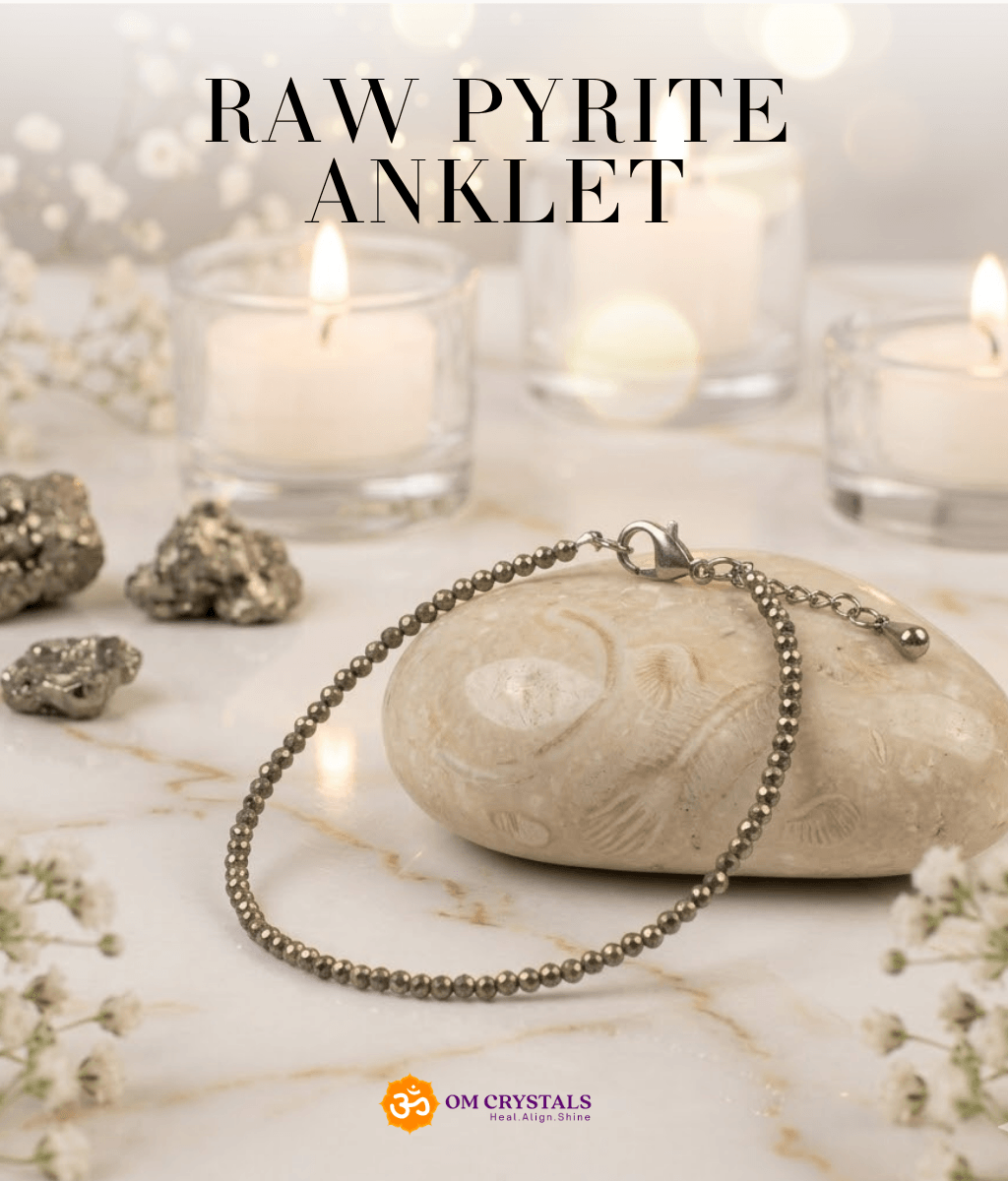 Raw Pyrite Anklet