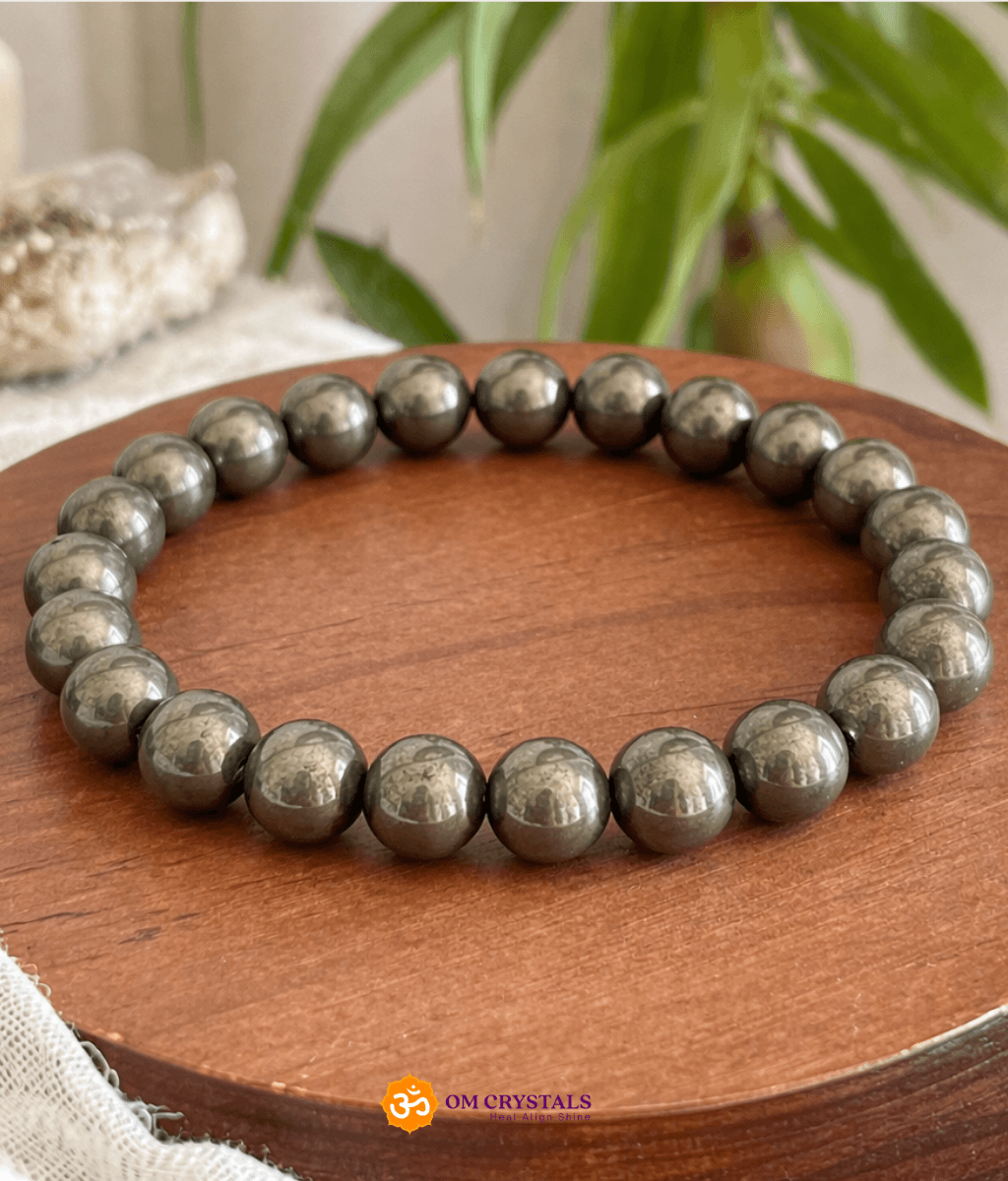 Raw Pyrite Crystal Bracelet