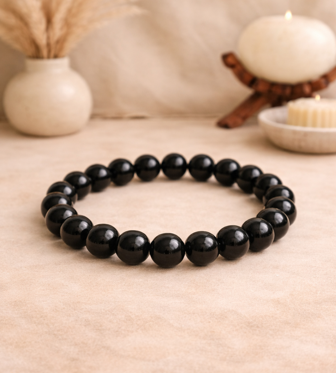 Black Obsidian Crystal Bracelet
