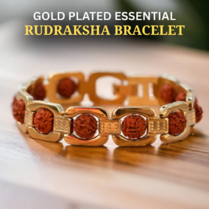 Gold Plated Essential Rudraksha Bracelet