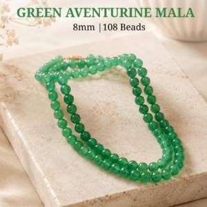 Green Aventurine Mala - 8mm & 108 Beads
