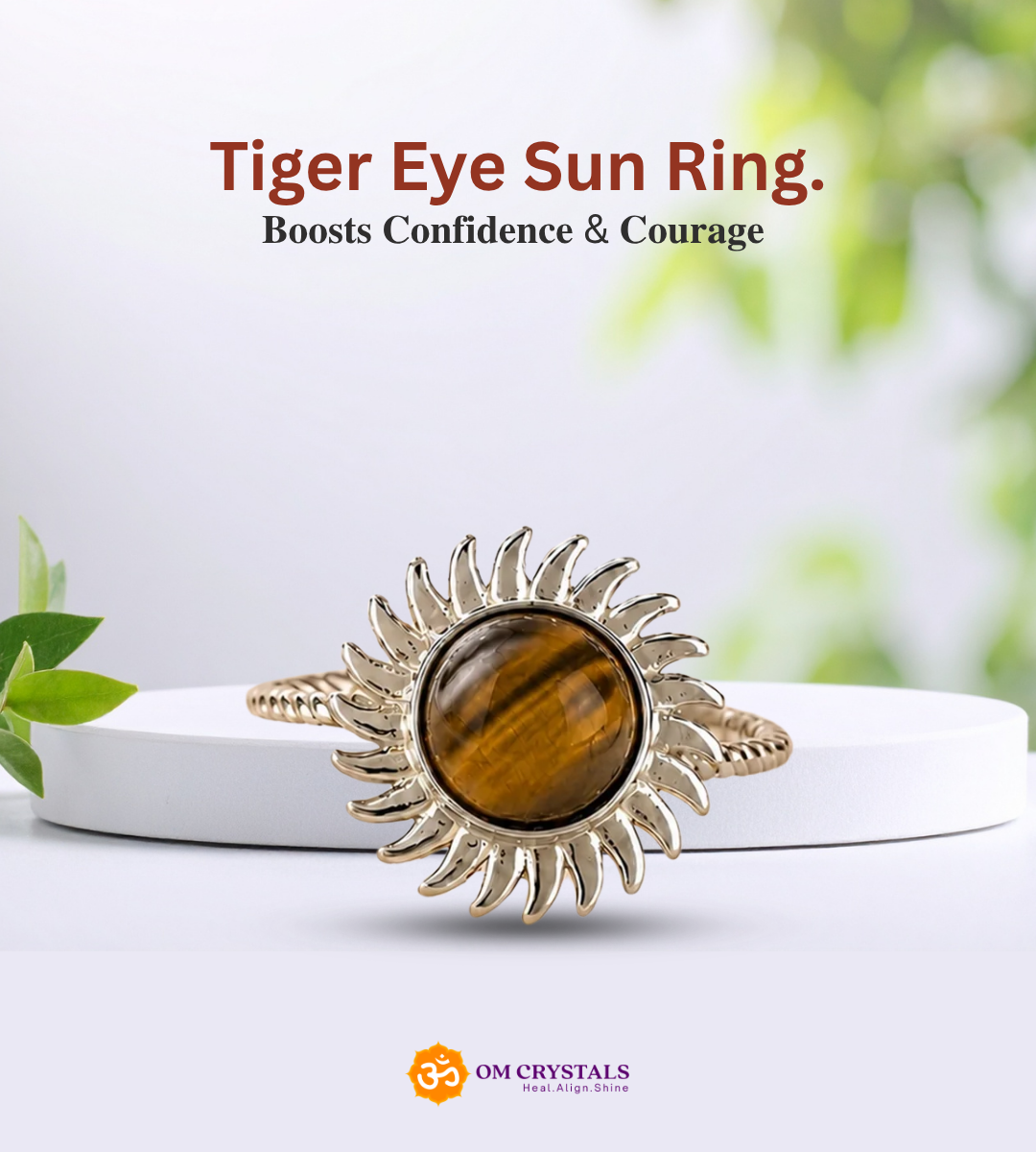 Tiger Eye Sun Ring