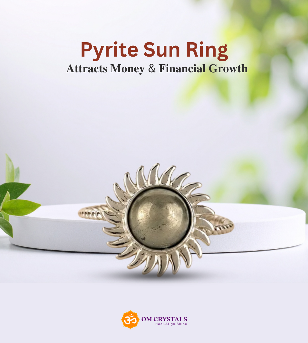 Pyrite Sun Ring