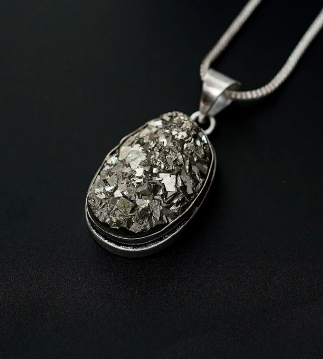 Raw Pyrite Pendant