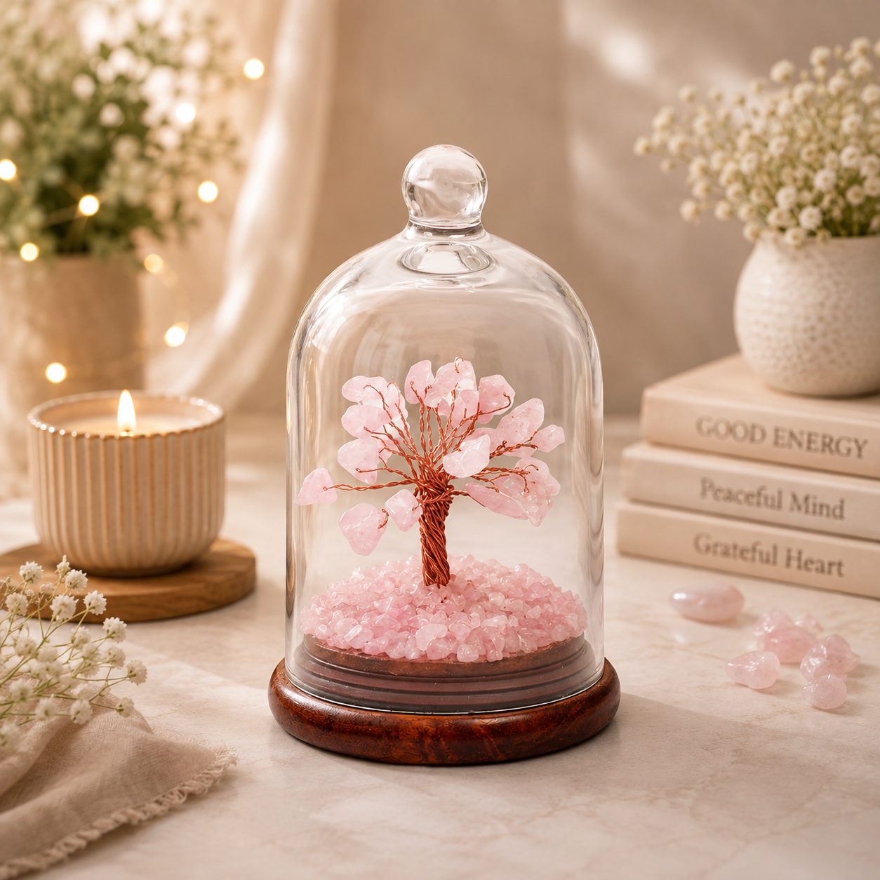 Rose Quartz Dome Tree